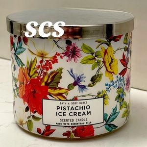 NEW Pistachio Ice Cream Bath & Body Works 3-Wick Candle HTF
